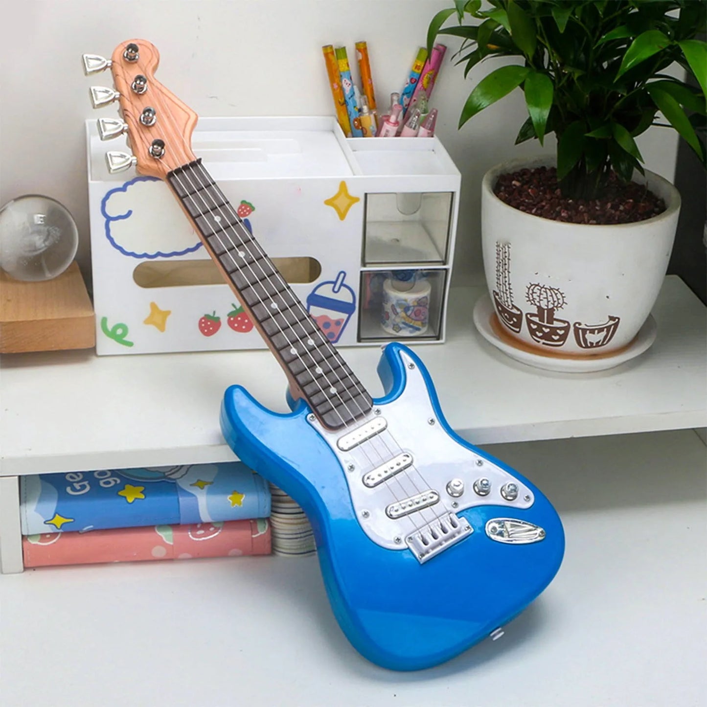 17" Kids Electric Guitar Toy – 4 String Musical Instrument
