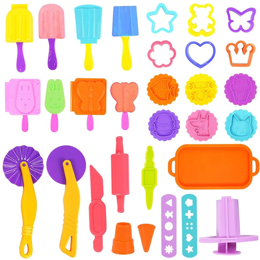 3D Ice Cream Playdough Mold Play Dough Accessories DIY Craft Toys Peaceful Pleasures Health and Wellness