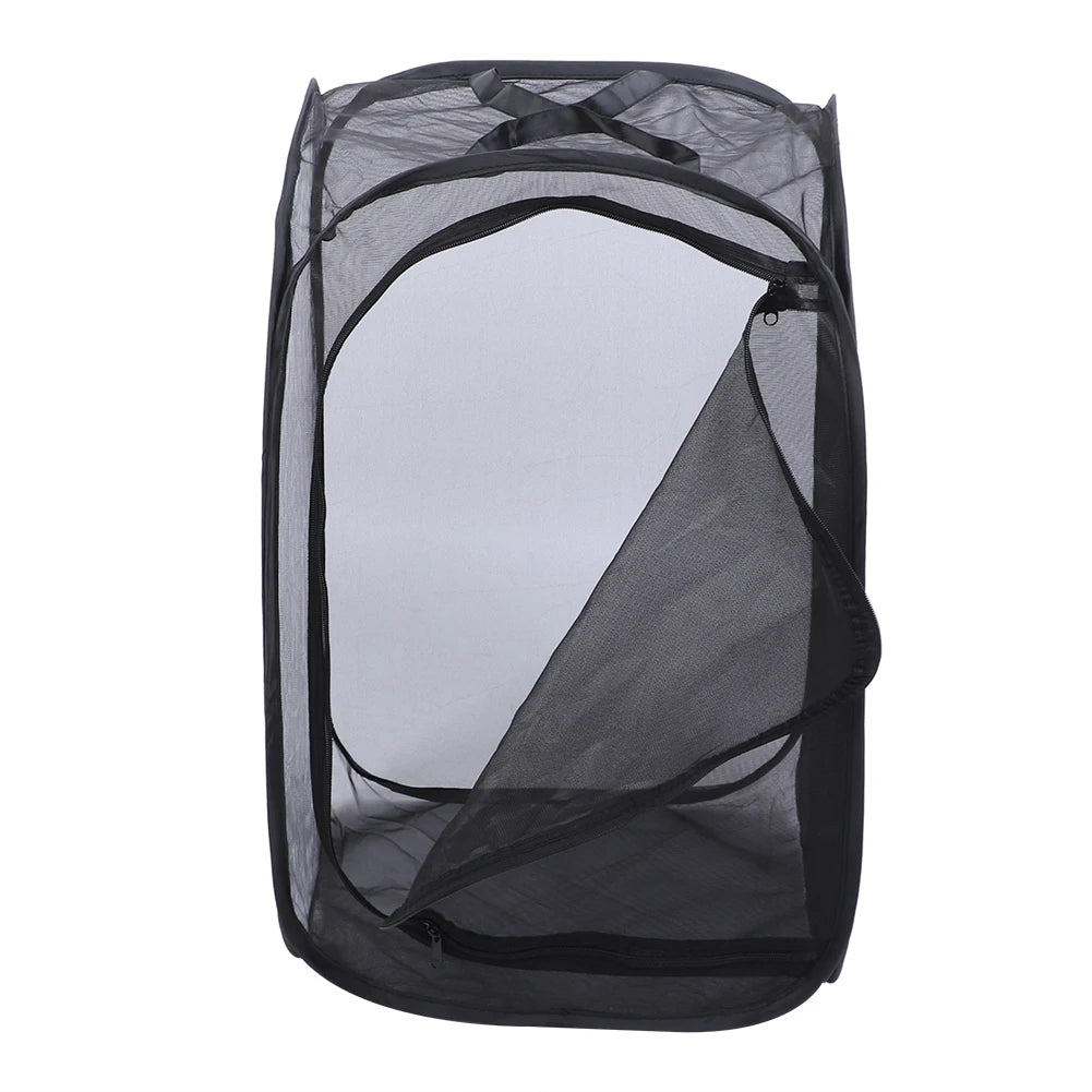 Black Collapsible Foldable Ventilated Insect Light Transmission Mesh