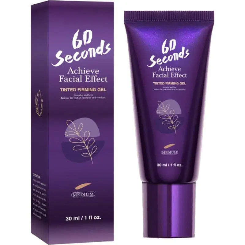 60 Seconds Achieve Facial Effect Tinted Firming Gel Natural Lift Beautify Skin Tone Correction 30ml Hydrate Whiten Makeup Primer Peaceful Pleasures Health and Wellness MEDIUM