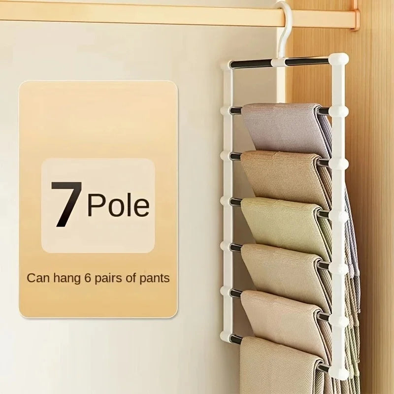 Multi-Layer Foldable Pants Hanger | Non-Slip Trouser Rack