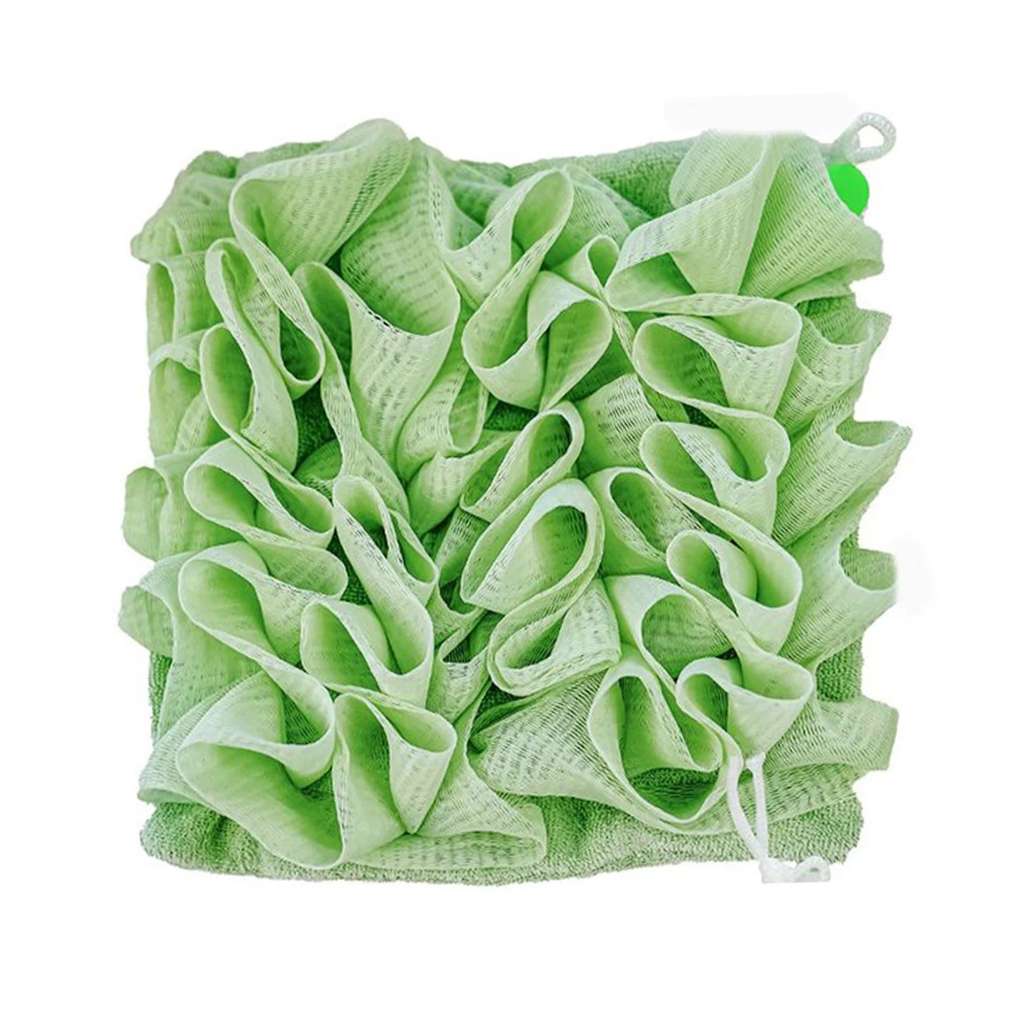 Cleaning Sponge Shower Loofahs Mesh Pouf Shower Ball Body Scrubber for Exfoliating Luffa Back Scrubbe Peaceful Pleasures Health and Wellness Green