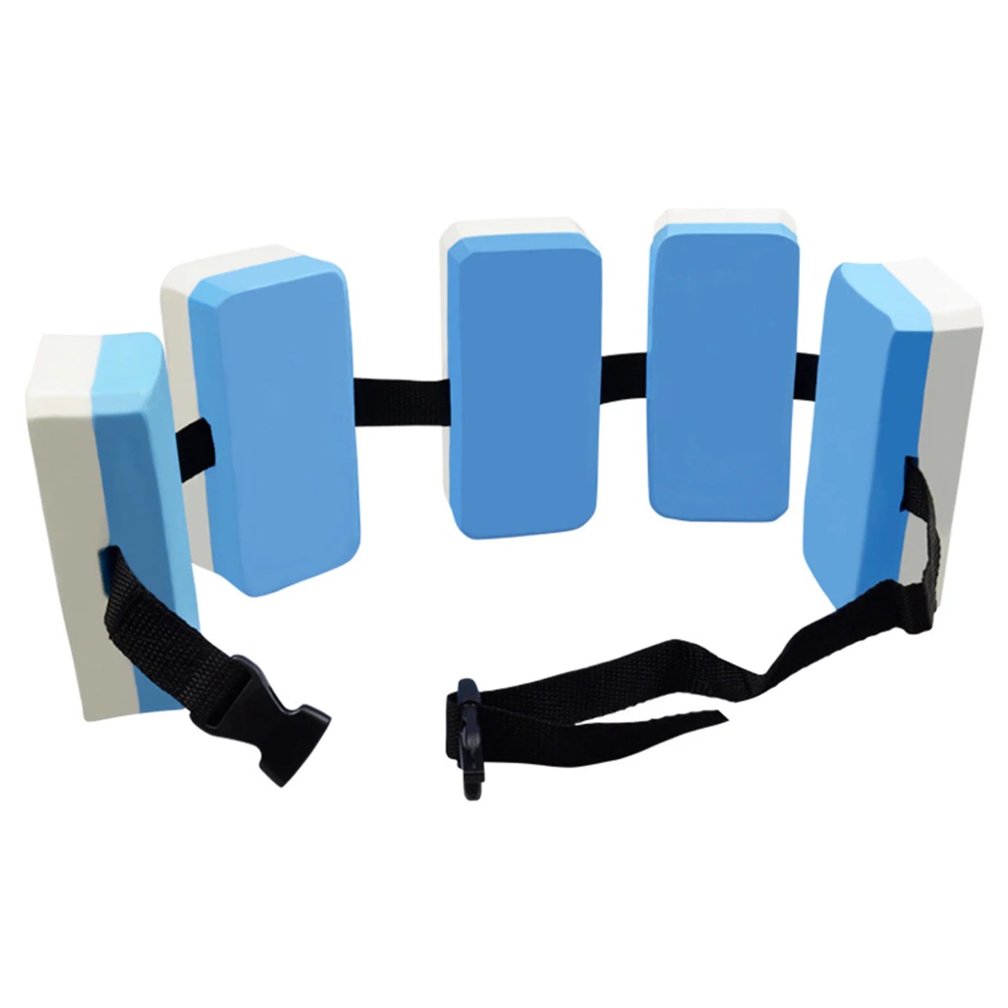 Kids Swim Belt with Adjustable Strap Flotation Belt Aquatic Auxiliary Swimming Waist Belt Swimming Training Aid for Beginners Peaceful Pleasures Health and Wellness Blue White
