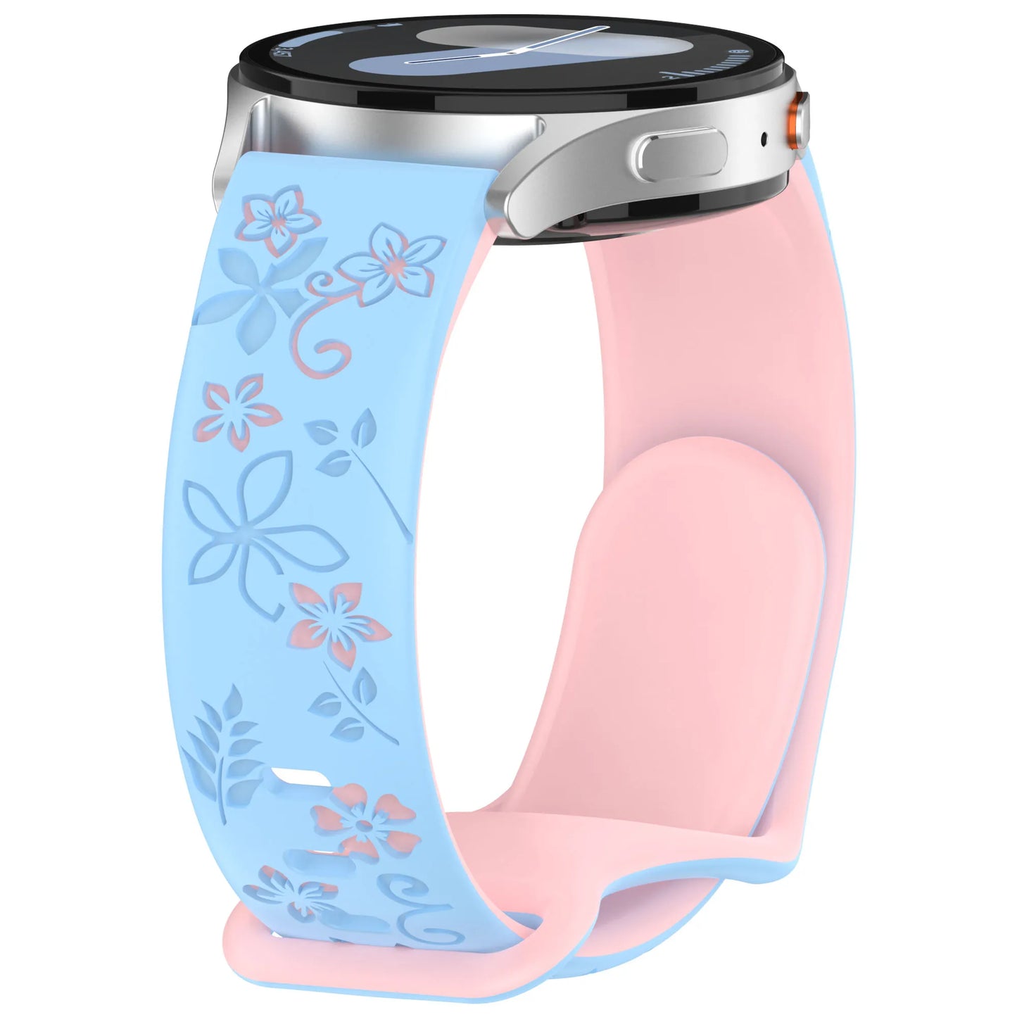 18mm 20mm Engraved Silicone Band for Garmin Vivoactive & Venu Peaceful Pleasures Health and Wellness
