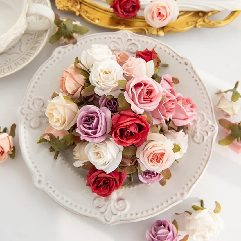 Artificial Silk Rose Flower Heads – Wedding & Party Décor