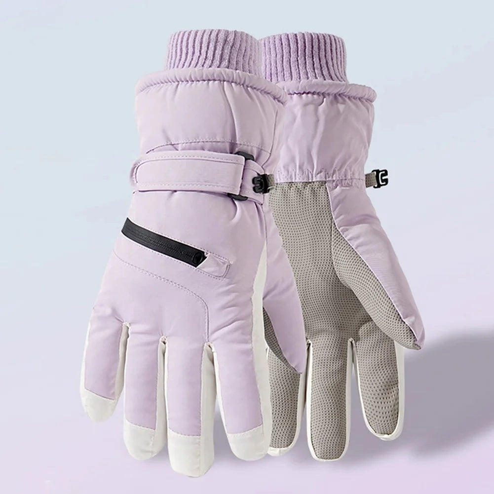 Unisex Thermal Ski Gloves | Fleece Touchscreen Winter Gloves