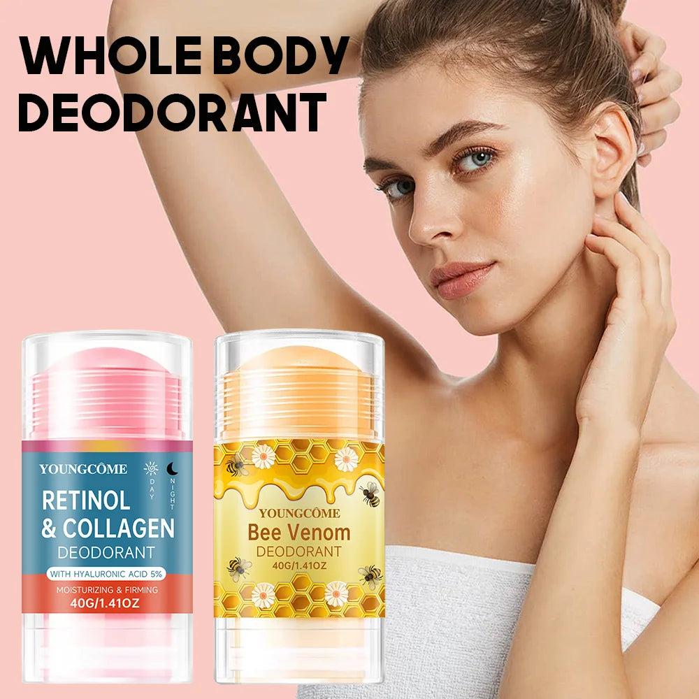 YOUNGCOME Retinol Collagen & Bee Venom Deodorant Stick Deodorant Stick Peaceful Pleasures Health and Wellness