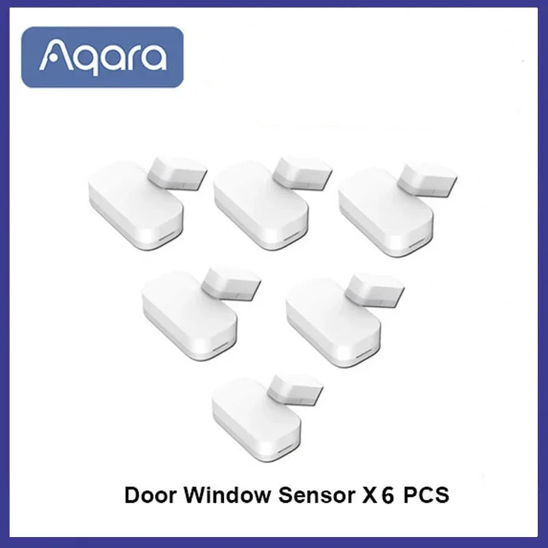 Aqara Door Window Sensor Zigbee Wireless Connection Alarm Smart Door Sensor Smart Home for Xiaomi Mijia APP Mi Home Homekit Peaceful Pleasures Health and Wellness 6pcs China Mainland