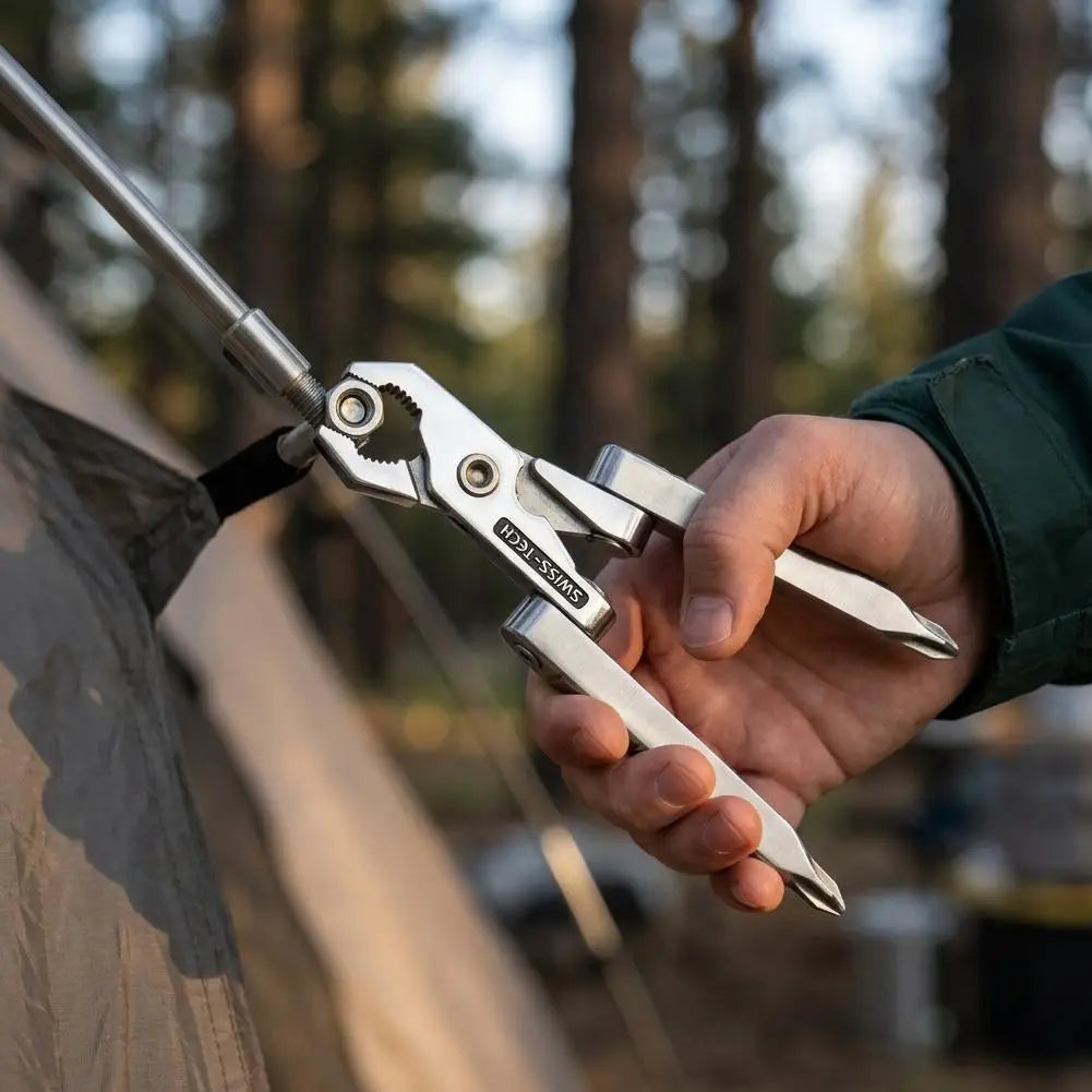 Mini Folding Pliers Screwdriver Combination Kit Outdoor Multifunction Tool Screwdriver Wire Cutter For Outdoor Camping Fishing Peaceful Pleasures Health and Wellness