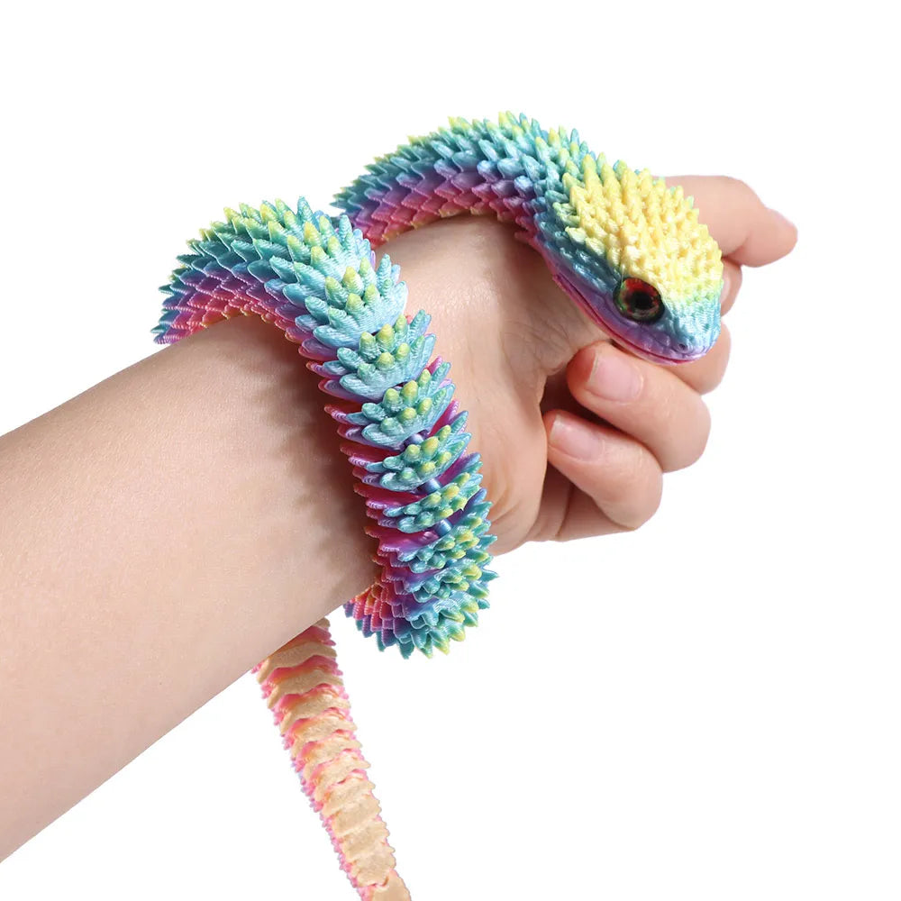 Realistic 3D Printed Snake Figurine 30/45/60cm | PLA Ornament