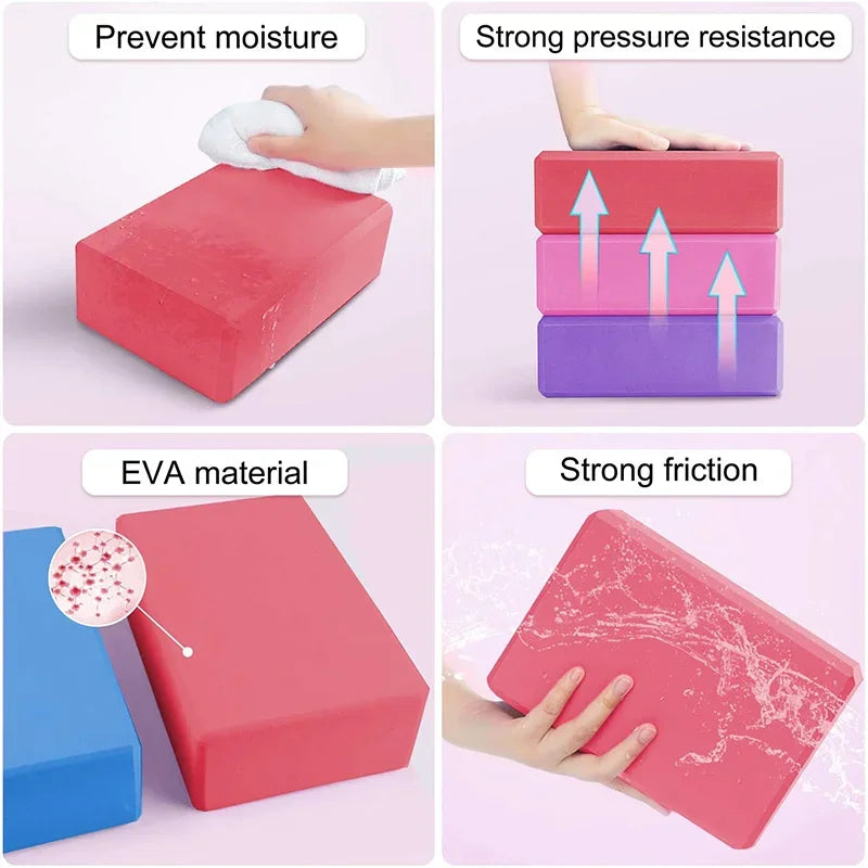 EVA Yoga Block – Pilates Brick for Home & Gym Fitness