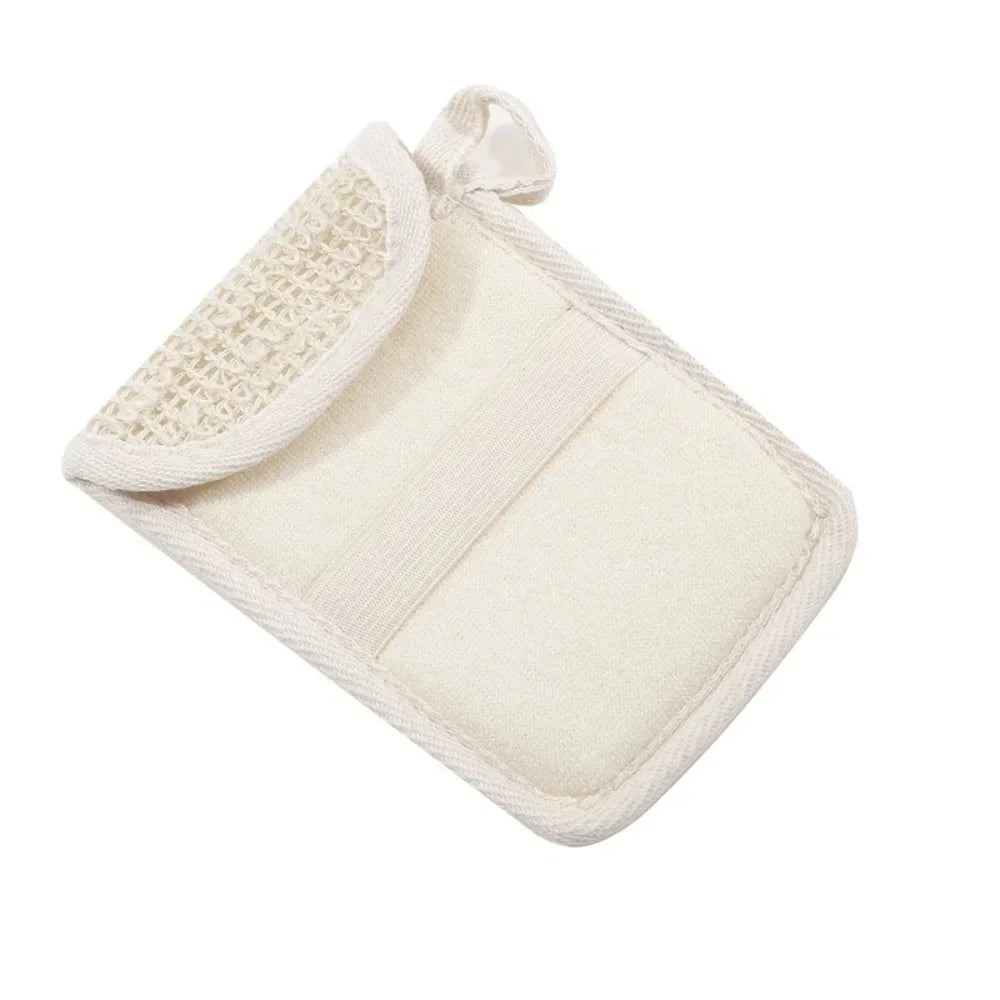 Cotton Linen Soap Bag with Foam Net | Portable Soap Holder