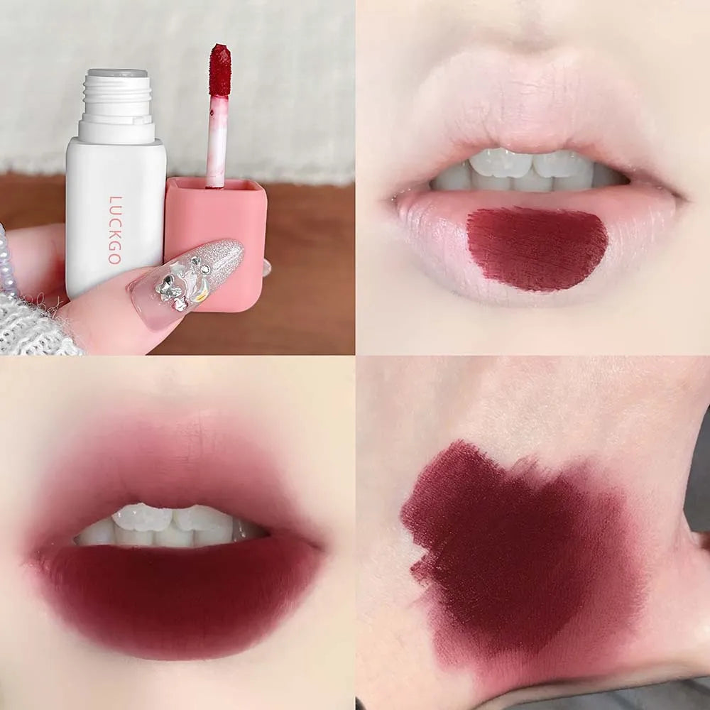 9-Color Matte Velvet Lip Tint | Korean Moisturizing Lip Glaze