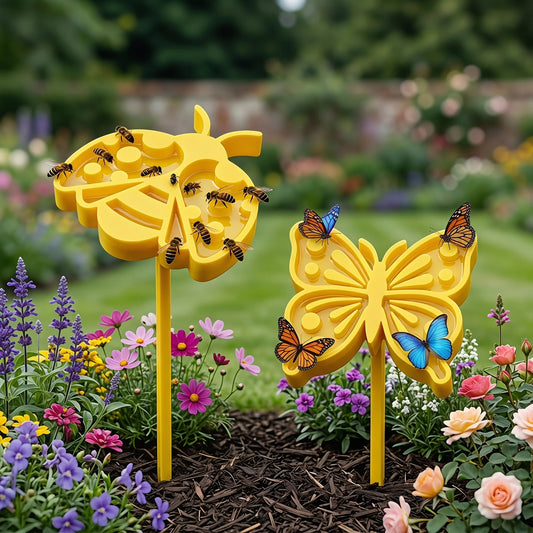 Bee & Butterfly Water Feeder – Garden Pollinator Drinking Station Garden Pollinator Feeder Peaceful Pleasures Health and Wellness