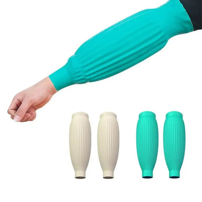 1 Pair Waterproof Latex Arm Sleeves Covers Reusable Protective Cleaning Oversleeves Kitchen Tools Oversleeve Household Peaceful Pleasures Health and Wellness