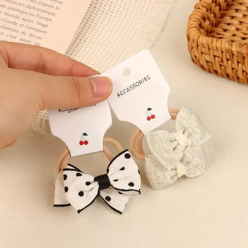 10-Pack Lace Butterfly Bow Hair Ties for Girls | Cute Set