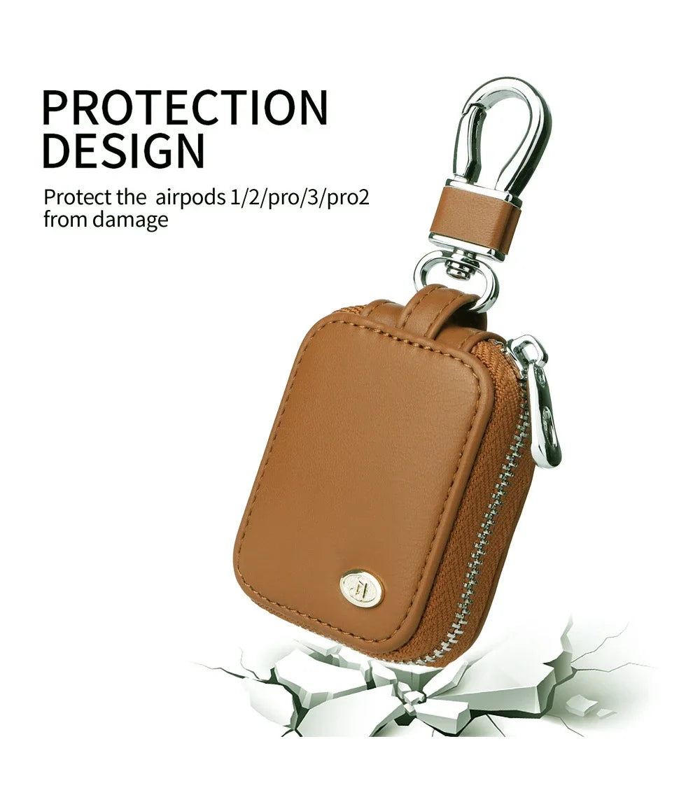 Leather Ke Organizer Protective Wallet Cases Edc Bluetooth Backpack Headset Shoulder Bag Handbags AppleAirpods Bags for Women Peaceful Pleasures Health and Wellness