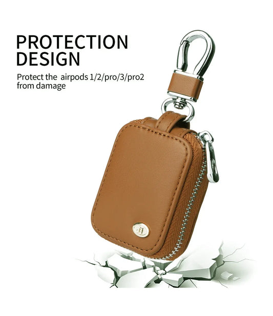 Leather Ke Organizer Protective Wallet Cases Edc Bluetooth Backpack Headset Shoulder Bag Handbags AppleAirpods Bags for Women Peaceful Pleasures Health and Wellness