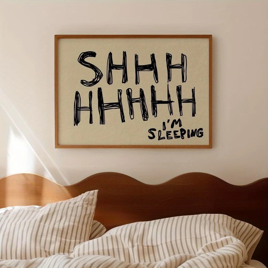 Funny Sleep Quote Canvas Wall Art Print | Home Decor Poster