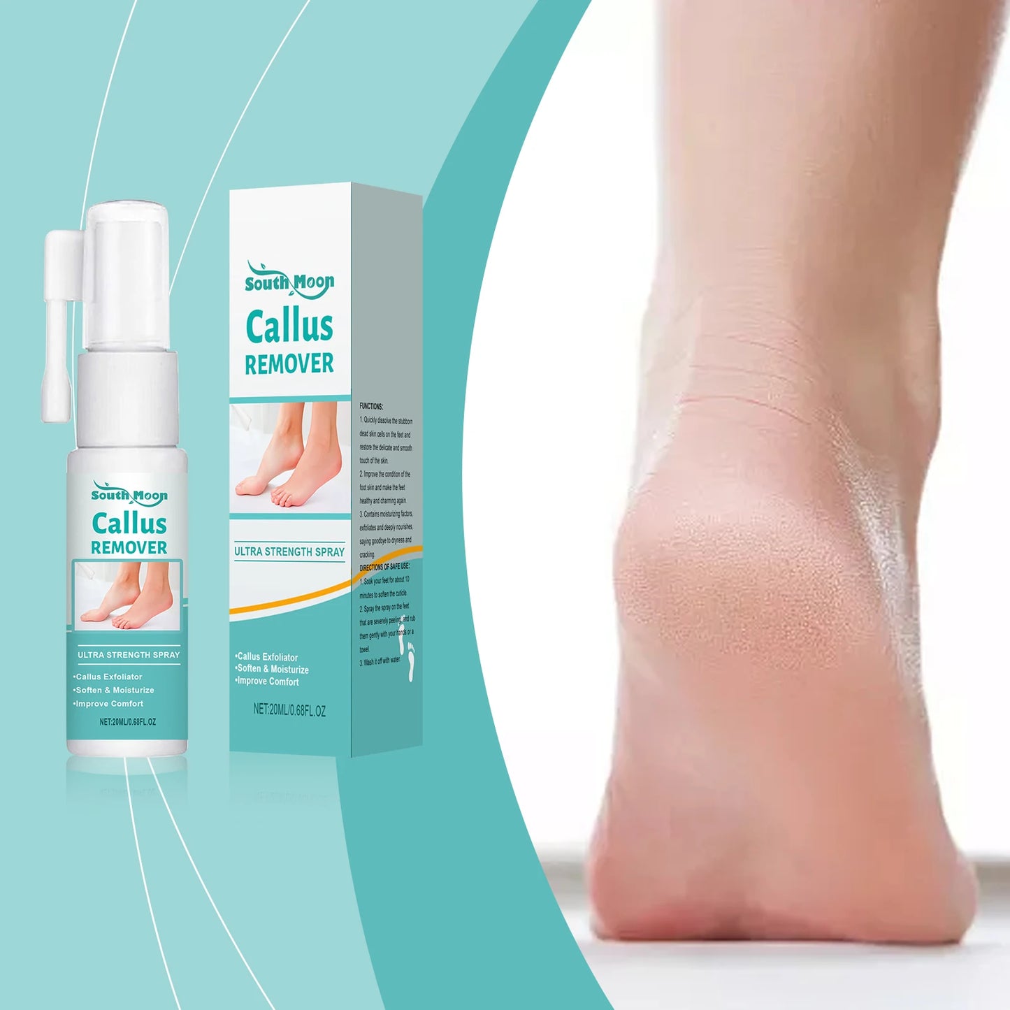 South Moon Foot Peeling Spray | Exfoliate & Soften Feet 20ml