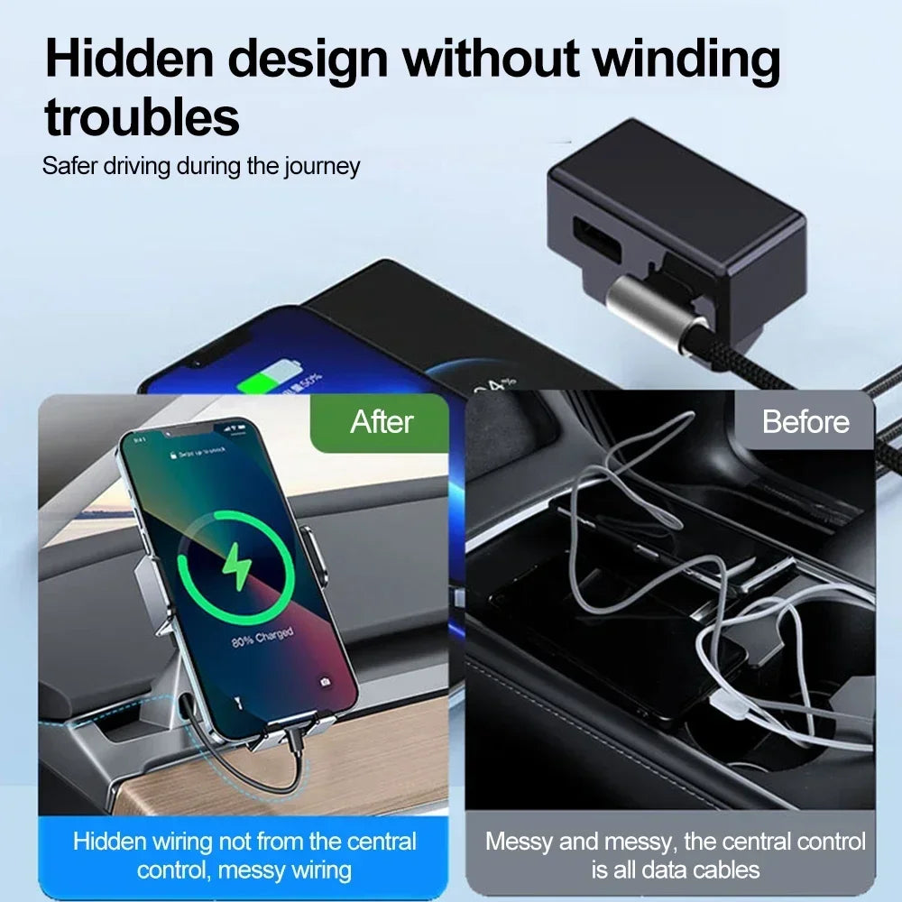 For Tesla Model 3/Y/X/S OBD Adapter Charger Splitter for Car Diagnostic Charging Tool Accessories Peaceful Pleasures Health and Wellness