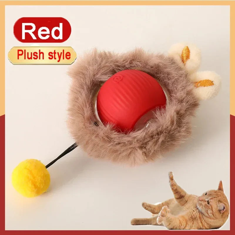 Interactive Auto Rolling Ball Toy for Cats – USB Rechargeable