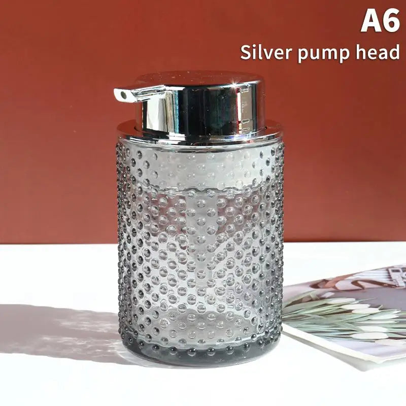 Glass Foaming Soap Dispenser | Stylish Countertop Pump Bottle