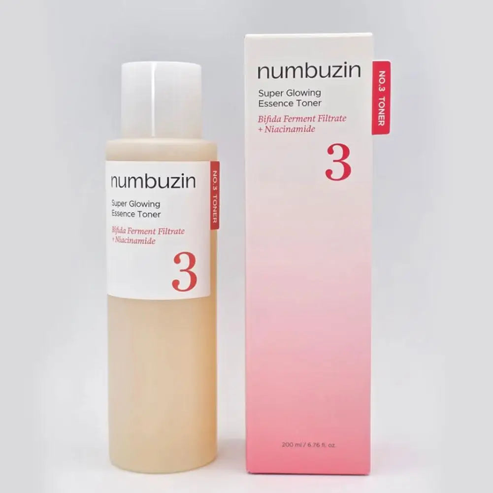Numbuzin No.3 No.5 200ml Toner Duo - Niacinamide Brightening Vitamin Boosting Multi-Dimensional Hydration Face Glowing Skin Care Peaceful Pleasures Health and Wellness