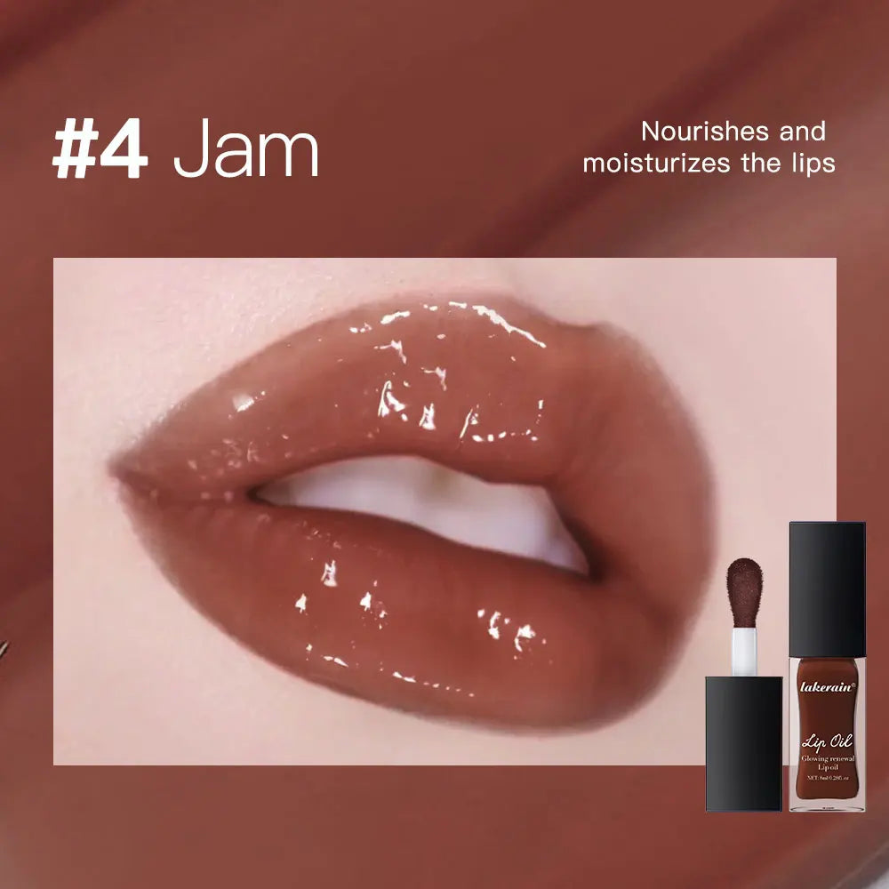 Glow Reviver Lip Oil Nourishing Tinted Lip Oil Moisturizing Honey Lip Gross Mirror Hydrating Lips Care Makeup Cosmetics Peaceful Pleasures Health and Wellness 4Jam