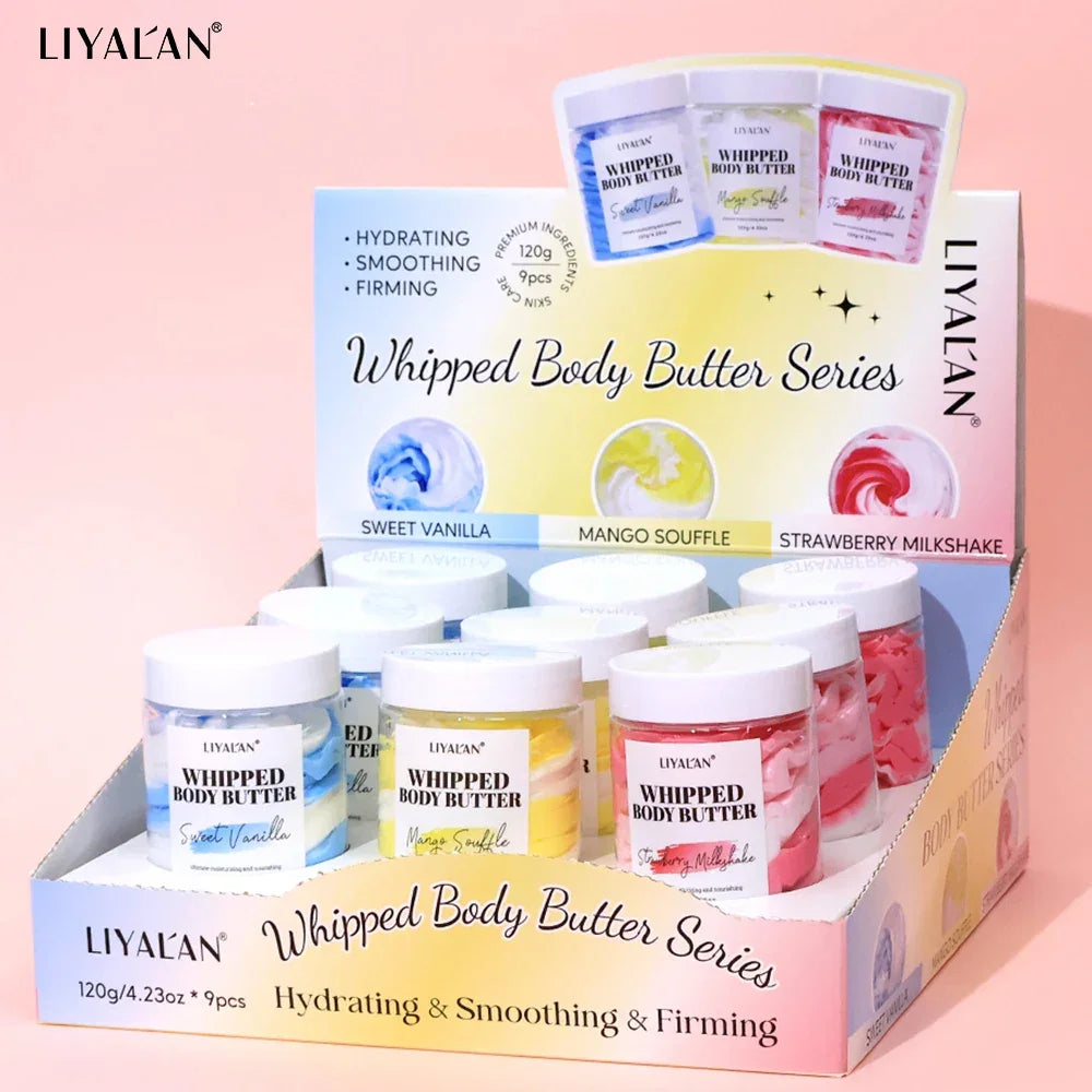 Whipped Body Butter Gift Set – 9pcs Shea & Coconut Peaceful Pleasures Health and Wellness