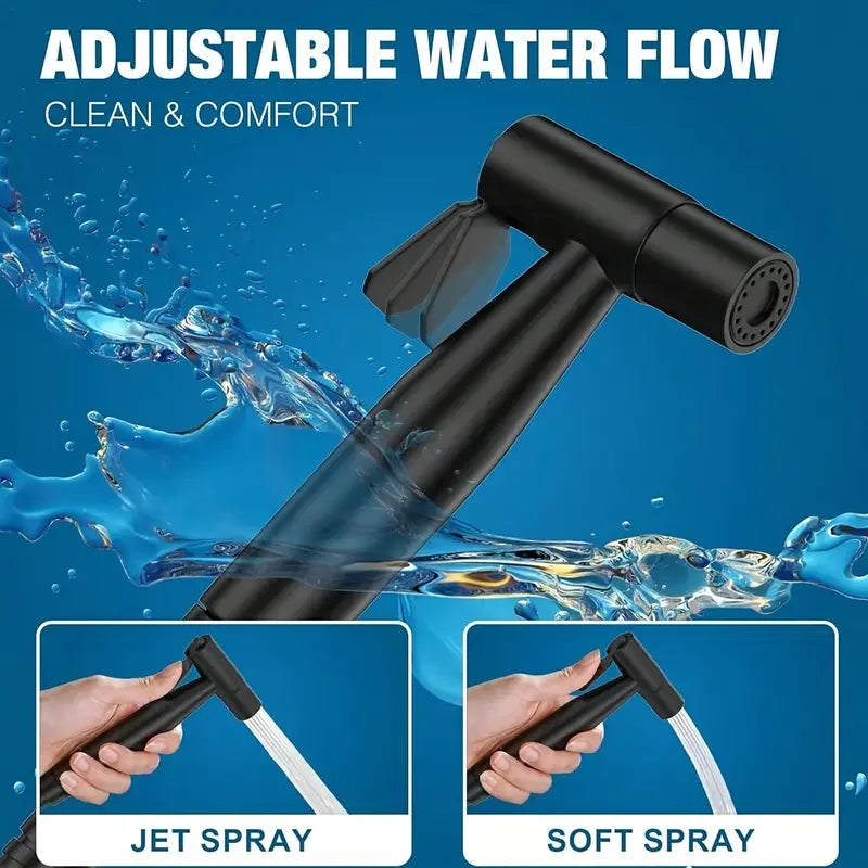 SUS304 Stainless Steel Handheld Bidet Sprayer Set – Hose & Bracket