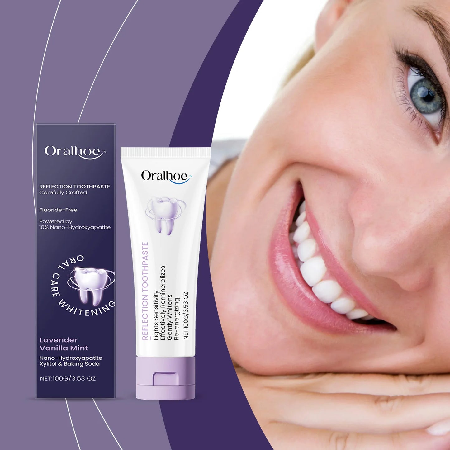 Oralhoe Xylitol Whitening Toothpaste | Mint & Hydroxyapatite