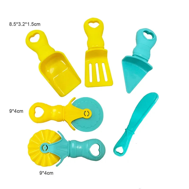 Food Play Dough Molds Kids Plastics Fruit Vegetable Dumpling Noodle