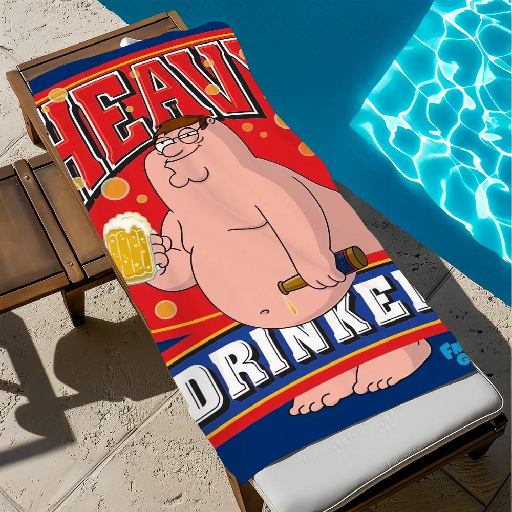 Quick-Dry Cartoon Beach Towel | Soft Pool, Gym & Travel Towel Quick-Dry Beach Towel Peaceful Pleasures Health and Wellness z2 STJ150x260CM