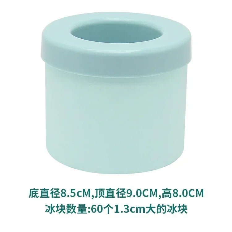 Silicone Ice Cube Mold Bucket Bar Kitchen Accessories Pieces Home Summer Beer Cooling Tools Maker Gadgets Dining Garden Peaceful Pleasures Health and Wellness Blue
