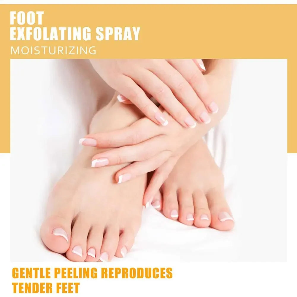 200ml Foot Peeling Spray Moisturizing Nourishing Foot Exfoliator Spray, Smoothing Feet Skin, Gently Exfoliates Rough Dry Skin Peaceful Pleasures Health and Wellness