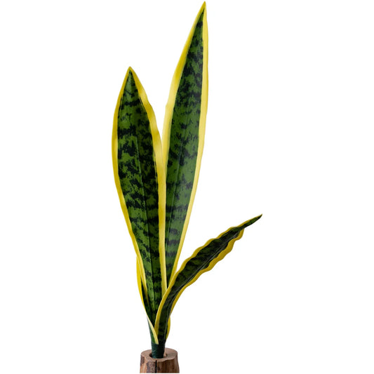 Artificial PVC Snake Plant Fake Green Plants Low-maintenance Home Peaceful Pleasures Health and Wellness Green