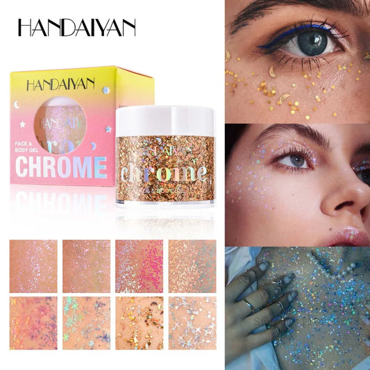 Face & Body Glitter Gel – Festival, Concert & Carnival Makeup Body Glitter Gel Peaceful Pleasures Health and Wellness