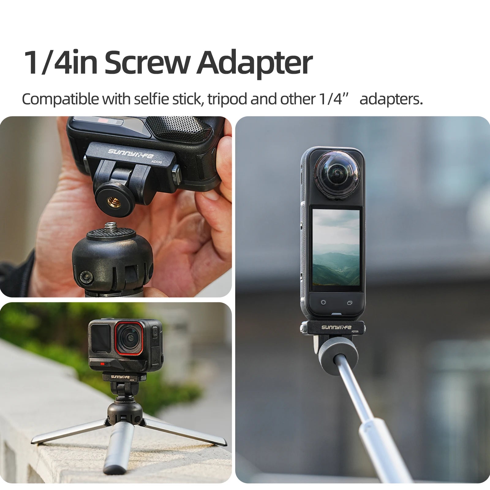 Anti-Slip For Insta360 X4 Air/X5 Adjustable Magnetic Adapter/Ace/Pro 2/1 Quick-Release Accessories Peaceful Pleasures Health and Wellness