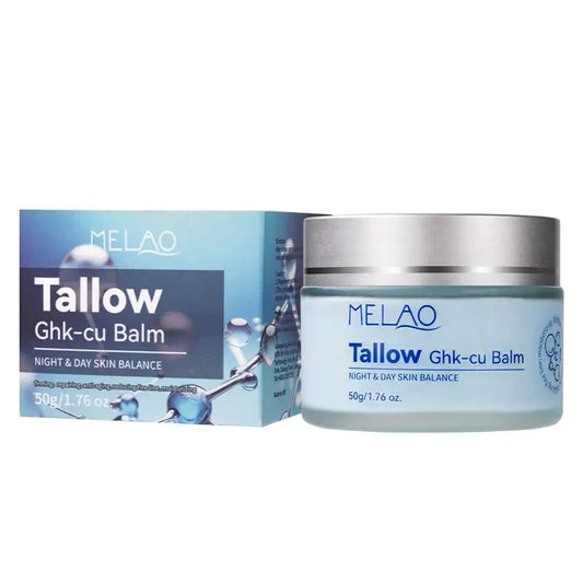 Ghk-cu Blue Copper Peptide Face Cream Beef Tallow Moisturizing Repair Cream Refreshing And Deeply Hydrating Daily Skincare Peaceful Pleasures Health and Wellness Moisturizer 50g