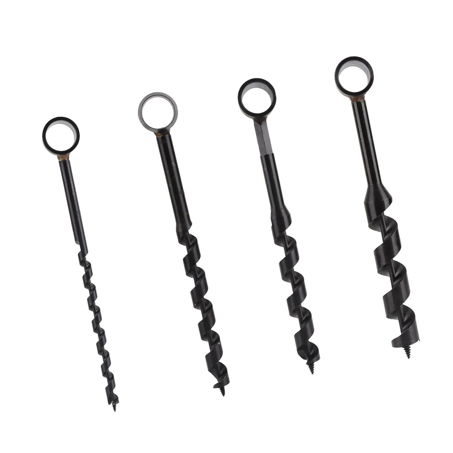 Wood Auger Drill Hand Auger Drill High Hardness Black Self Tapping Screw Carbon Steel Light Weight Incisive for Woodworking Peaceful Pleasures Health and Wellness