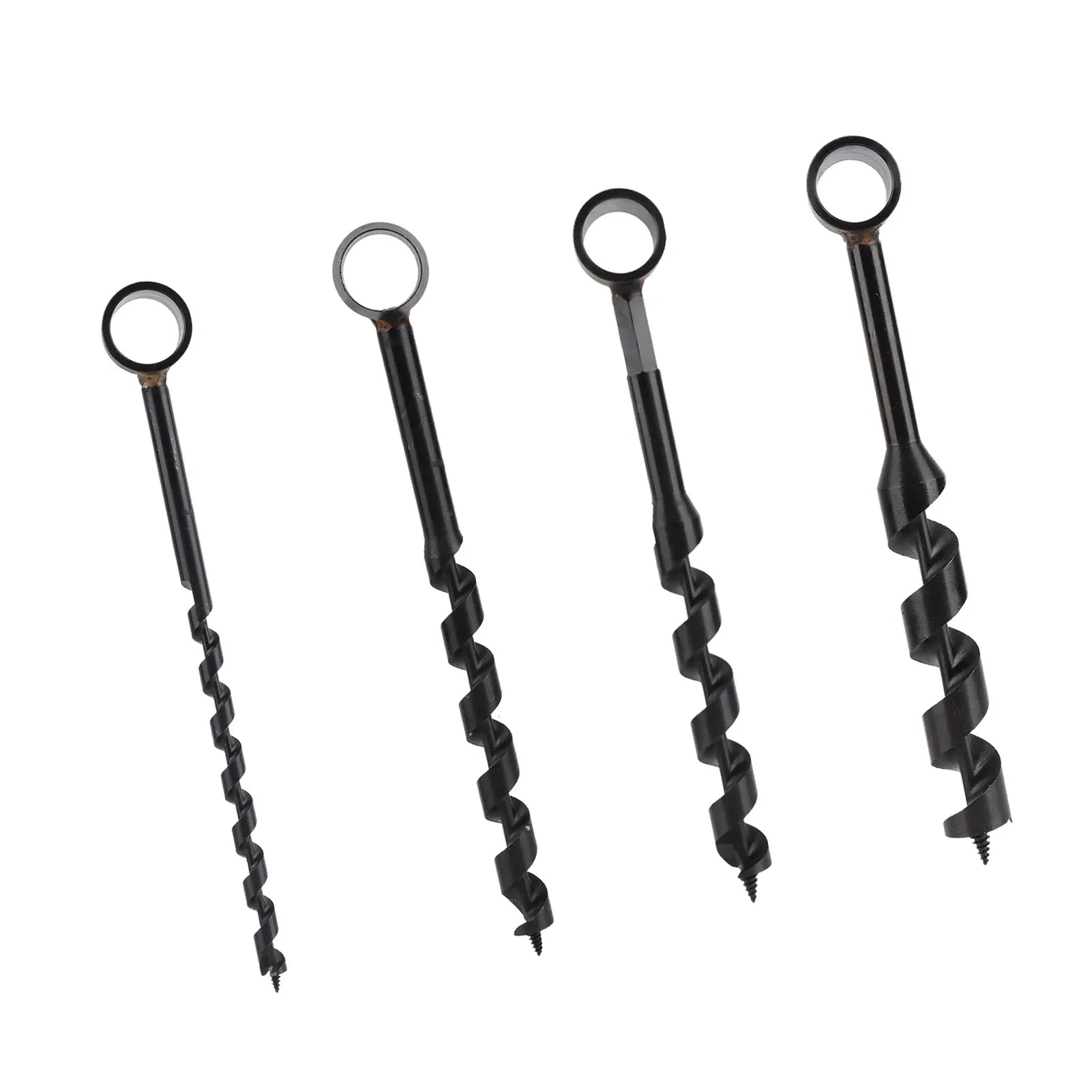 Wood Auger Drill Hand Auger Drill High Hardness Black Self Tapping Screw Carbon Steel Light Weight Incisive for Woodworking Peaceful Pleasures Health and Wellness