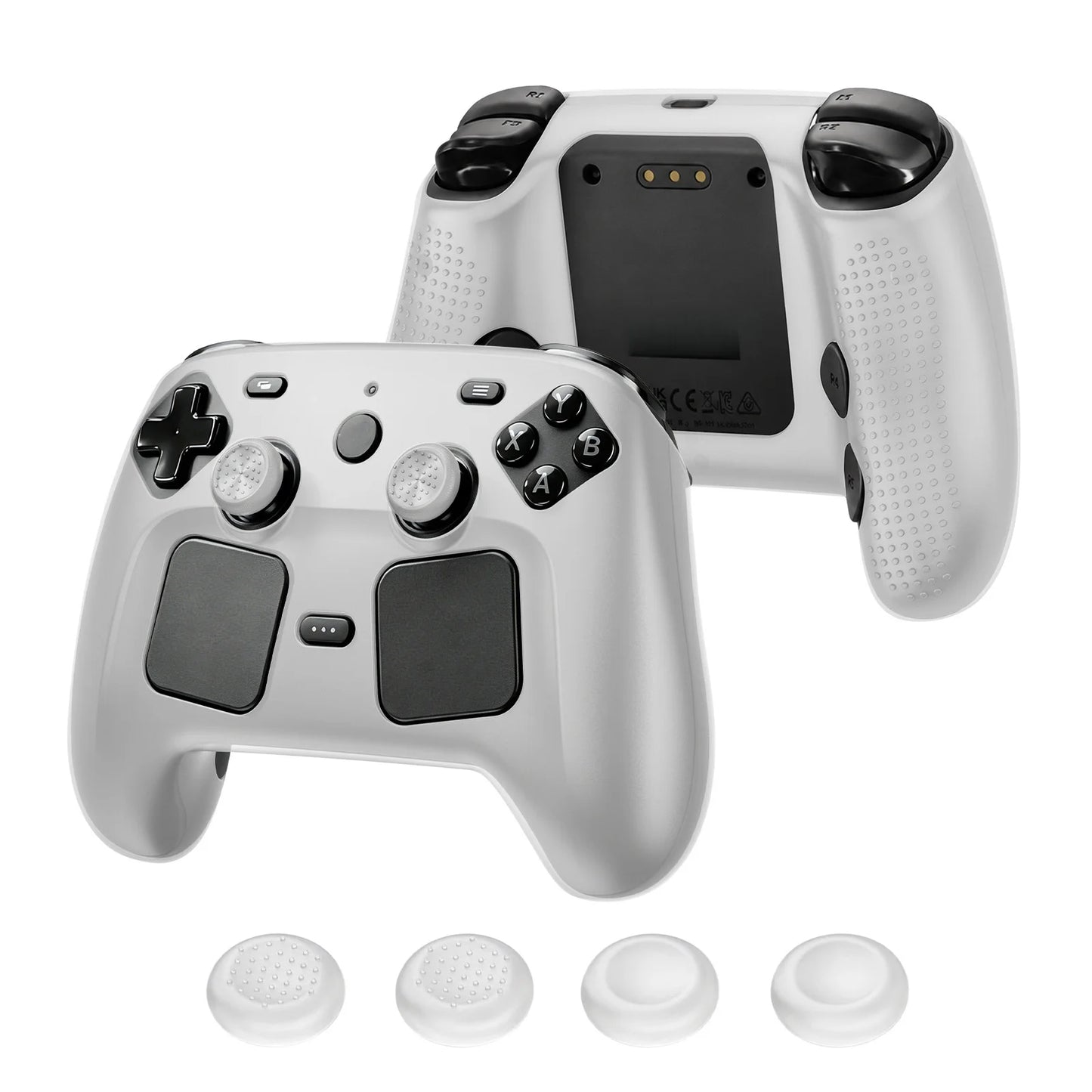 Protective Case For Steam Controller 2 Solid-Color Dustproof Shock-Resistant Case Non-Slip Design Enhance Your Gaming Experience Peaceful Pleasures Health and Wellness Clear