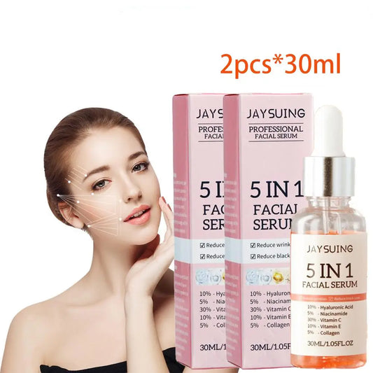 5-in-1 Vitamin C & Hyaluronic Acid Face Serum – 30ml Face Serum Oasis Select