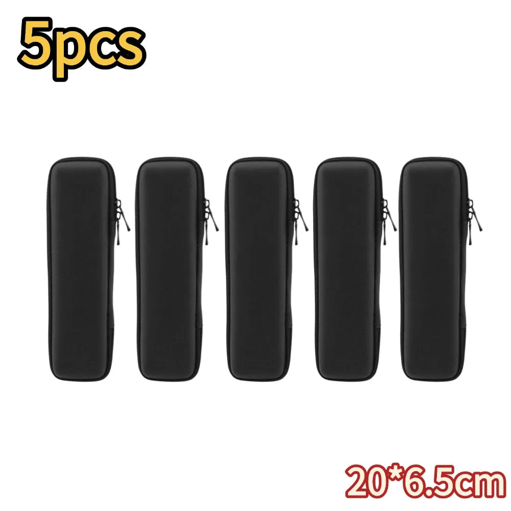 EVA Hard Shell Pencil Case Organizer for School Supplies Peaceful Pleasures Health and Wellness A-5pcs