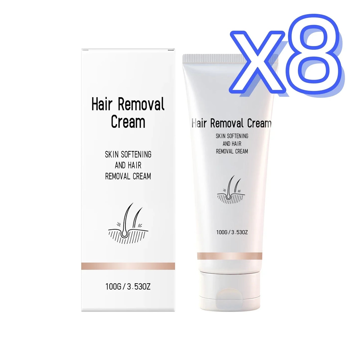 Painless Hair Removal Cream – Gentle & Nourishing 100g
