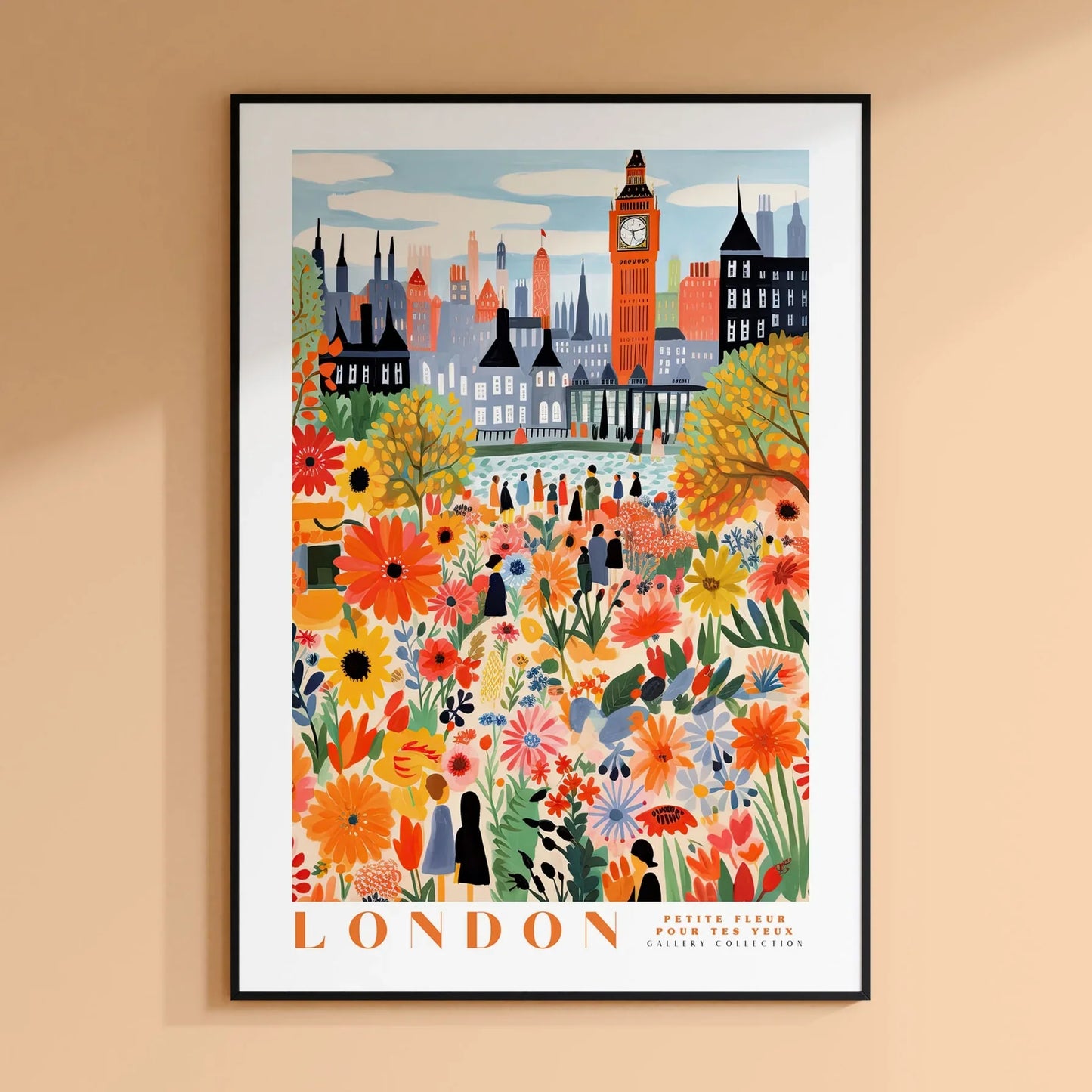 Amsterdam Flower Market Canvas Wall Art | Botanical Boho Print
