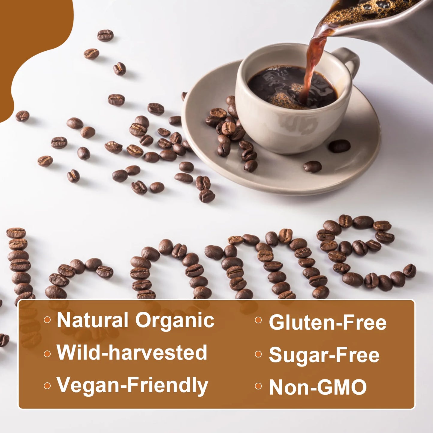 Mushroom Coffee with Lion’s Mane, Cordyceps, Reishi & Chaga – Energy, Focus & Immunity | 250g Peaceful Pleasures Health and Wellness