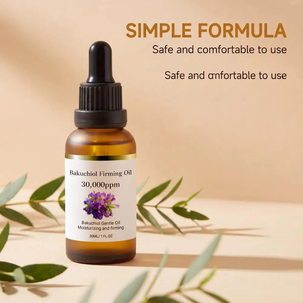 30ml Bakuchiol Pure Concentrated Plant Face Oil Firming Lifting Anti Aging Moisturizing Hydrating Smoothing Nourishing Oil Peaceful Pleasures Health and Wellness