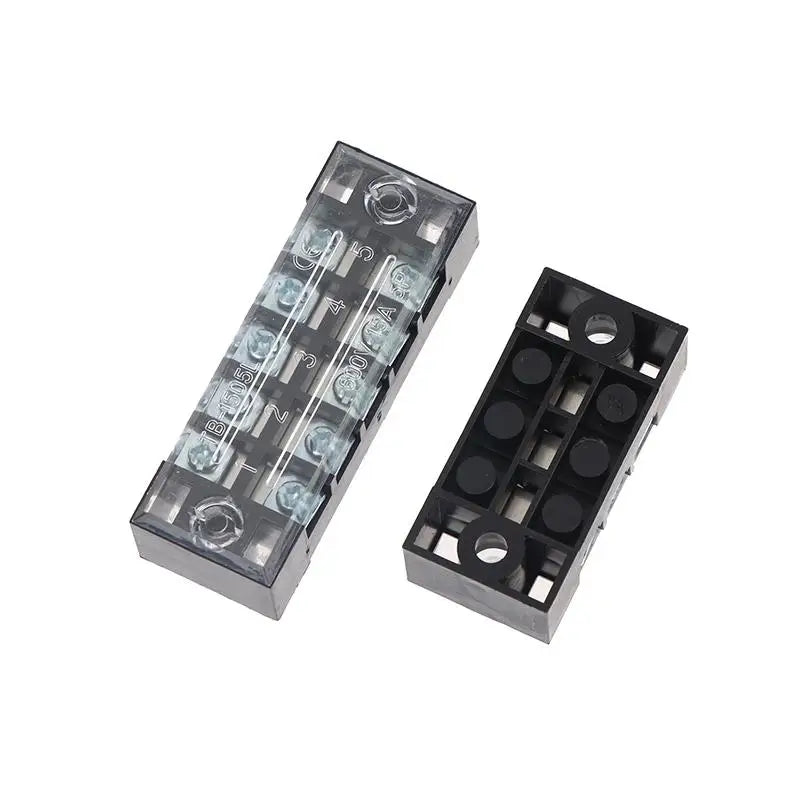 Versatile Dual Row Barrier Screw Terminal Block Wire Connector 15A 600V For TB Series 3 4 5 6 8 10 12 15 Positions Ways Peaceful Pleasures Health and Wellness
